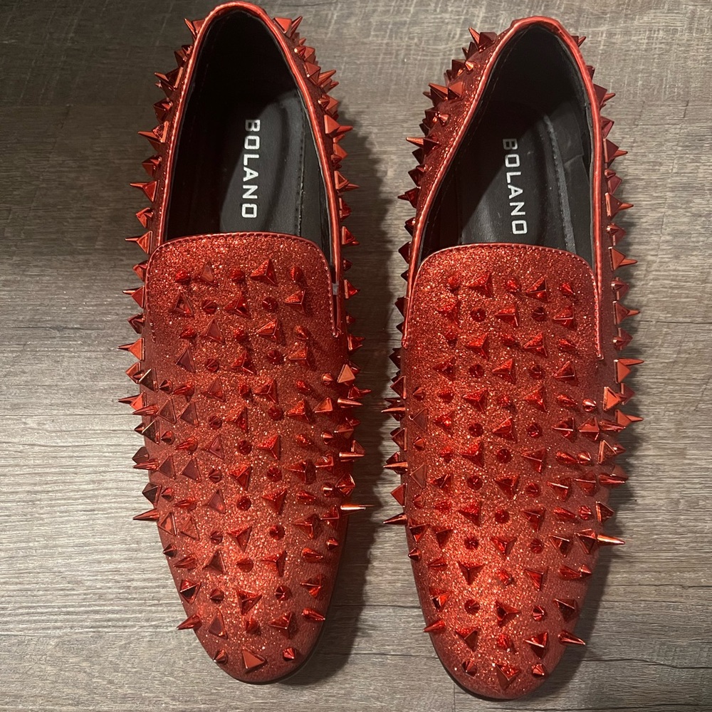 Bolano Men’s Slip-On/Loafer Spiked Luxury Shoe - Picture 2 of 10